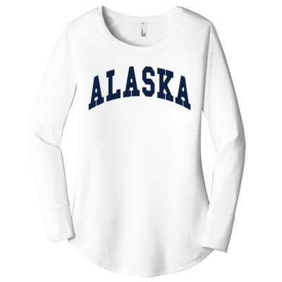 Alaska Throwback Design Classic Women's Perfect Tri Tunic Long Sleeve Shirt