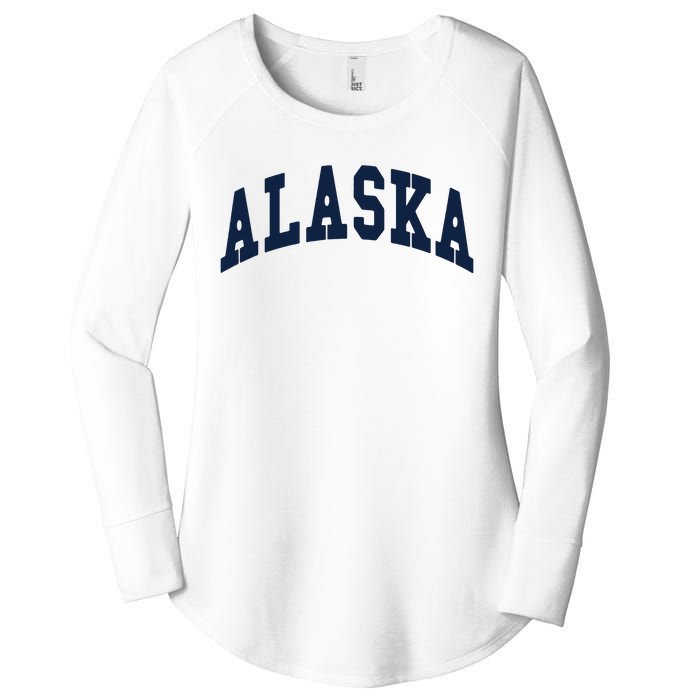 Alaska Throwback Design Classic Women's Perfect Tri Tunic Long Sleeve Shirt