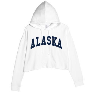 Alaska Throwback Design Classic Crop Fleece Hoodie