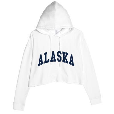 Alaska Throwback Design Classic Crop Fleece Hoodie