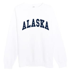 Alaska Throwback Design Classic Premium Crewneck Sweatshirt