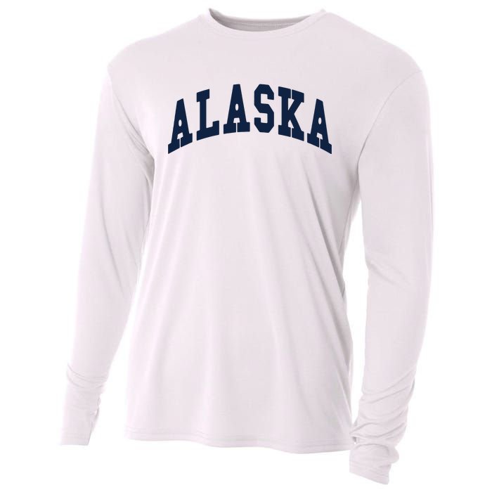 Alaska Throwback Design Classic Cooling Performance Long Sleeve Crew