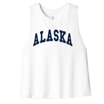 Alaska Throwback Design Classic Women's Racerback Cropped Tank