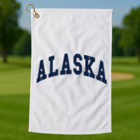 Alaska Throwback Design Classic Golf Towel