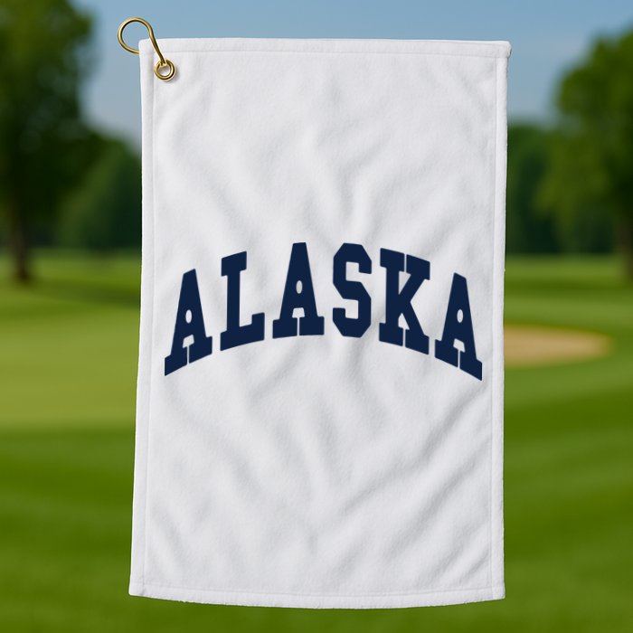 Alaska Throwback Design Classic Golf Towel
