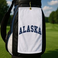 Alaska Throwback Design Classic Golf Towel