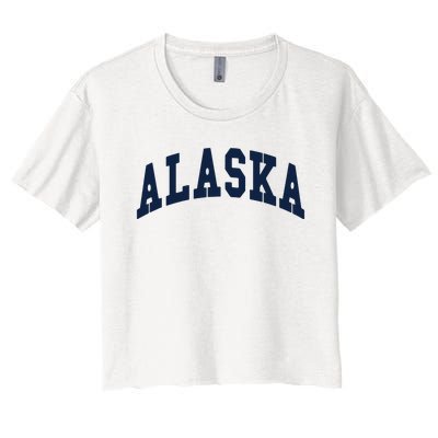 Alaska Throwback Design Classic Women's Crop Top Tee