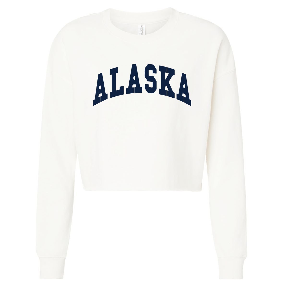 Alaska Throwback Design Classic Cropped Pullover Crew