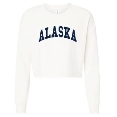 Alaska Throwback Design Classic Cropped Pullover Crew