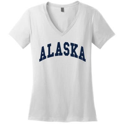 Alaska Throwback Design Classic Women's V-Neck T-Shirt