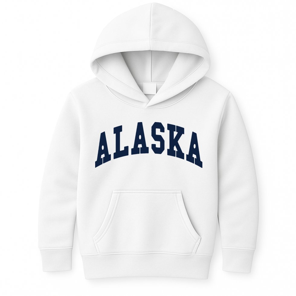 Alaska Throwback Design Classic Kids Hoodie