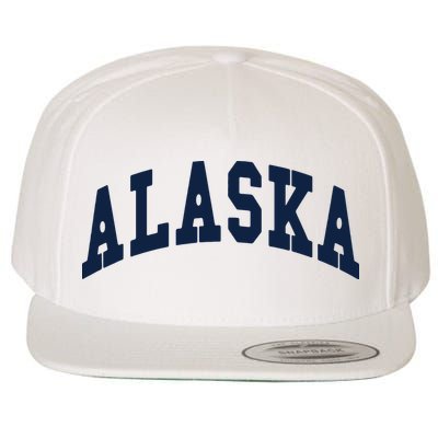 Alaska Throwback Design Classic Wool Snapback Cap