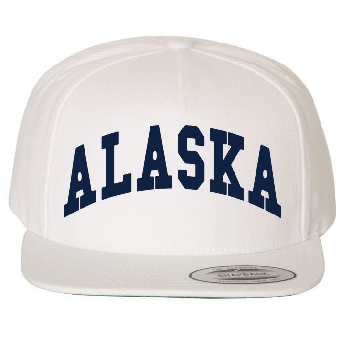 Alaska Throwback Design Classic Wool Snapback Cap