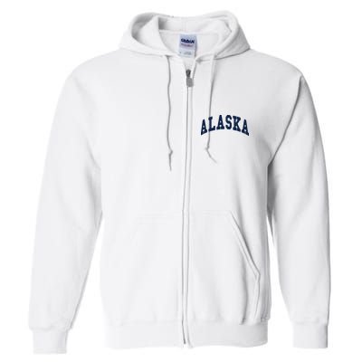 Alaska Throwback Design Classic Full Zip Hoodie