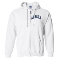 Alaska Throwback Design Classic Full Zip Hoodie