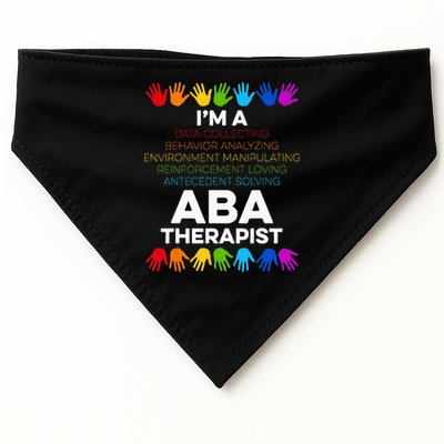 ABA Therapist Data Behavior Analyst Autism Therapy USA-Made Doggie Bandana
