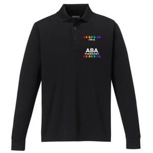 ABA Therapist Data Behavior Analyst Autism Therapy Performance Long Sleeve Polo