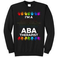 ABA Therapist Data Behavior Analyst Autism Therapy Sweatshirt