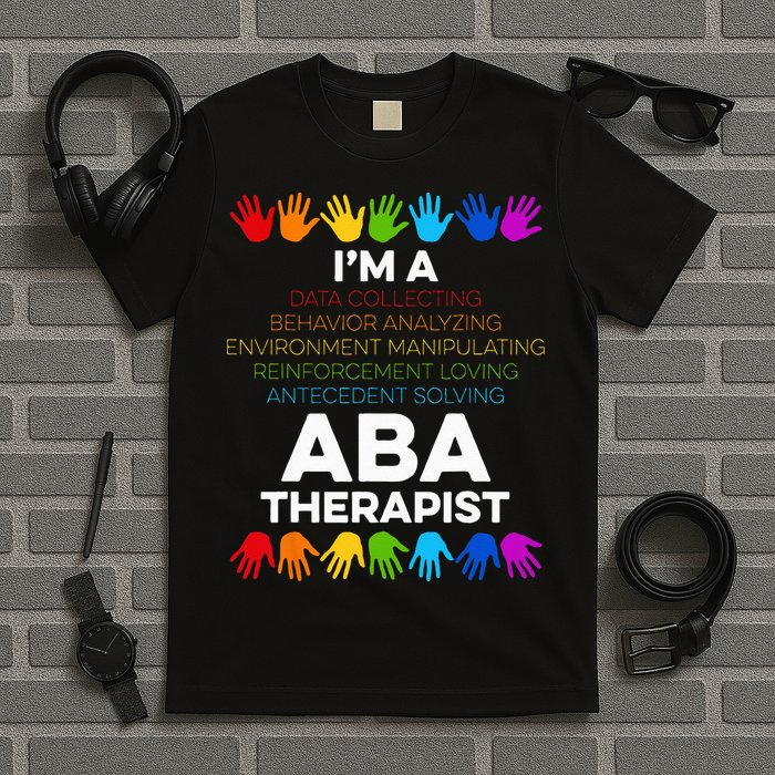 ABA Therapist Data Behavior Analyst Autism Therapy T-Shirt