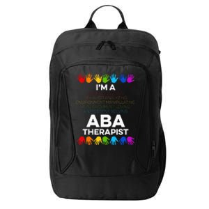 ABA Therapist Data Behavior Analyst Autism Therapy City Backpack