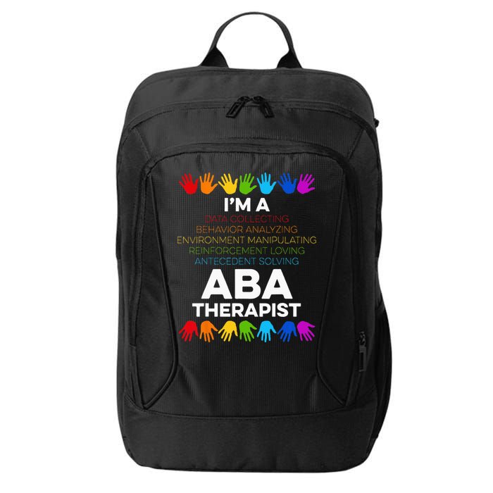 ABA Therapist Data Behavior Analyst Autism Therapy City Backpack