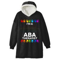 ABA Therapist Data Behavior Analyst Autism Therapy Hooded Wearable Blanket