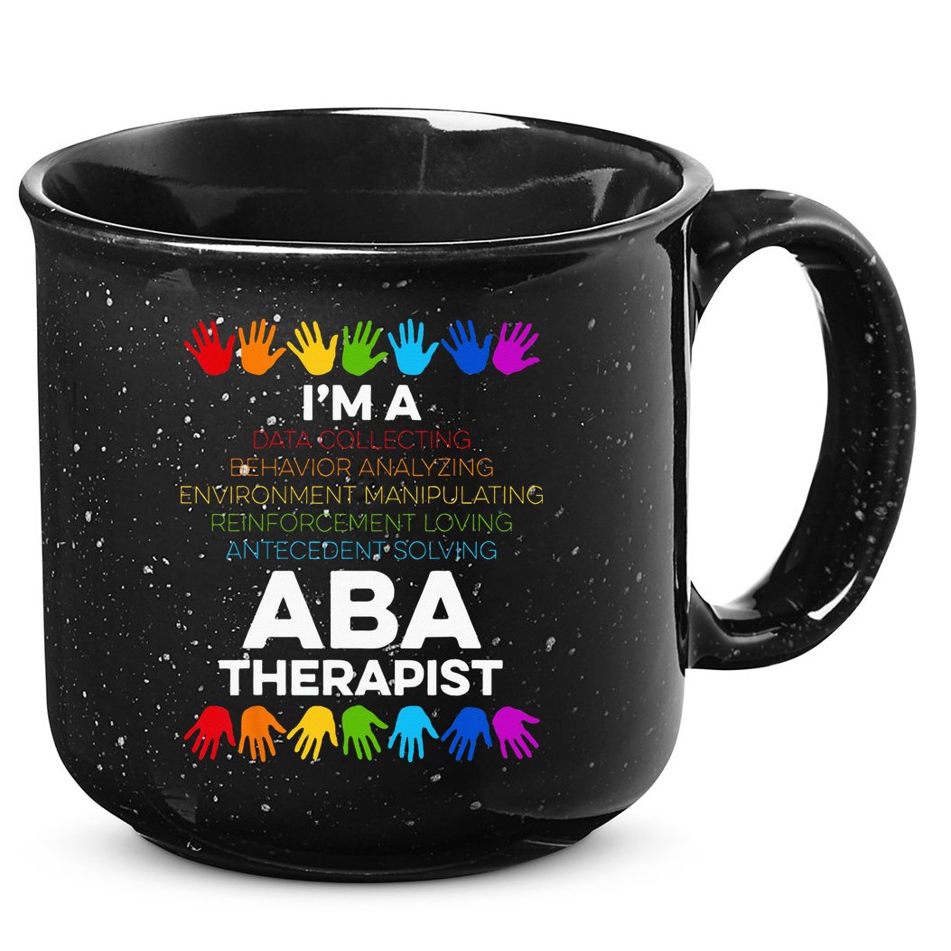 ABA Therapist Data Behavior Analyst Autism Therapy 15oz Campfire Ceramic Mug