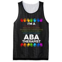 ABA Therapist Data Behavior Analyst Autism Therapy Mesh Reversible Basketball Jersey Tank