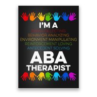 ABA Therapist Data Behavior Analyst Autism Therapy Poster