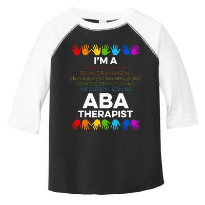 ABA Therapist Data Behavior Analyst Autism Therapy Toddler Fine Jersey T-Shirt