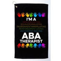 ABA Therapist Data Behavior Analyst Autism Therapy Golf Towel