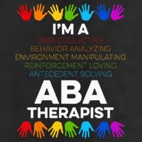 ABA Therapist Data Behavior Analyst Autism Therapy Golf Towel