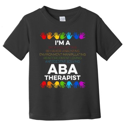 ABA Therapist Data Behavior Analyst Autism Therapy Toddler T-Shirt