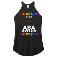 ABA Therapist Data Behavior Analyst Autism Therapy Women’s Perfect Tri Rocker Tank