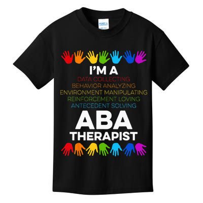 ABA Therapist Data Behavior Analyst Autism Therapy Kids T-Shirt