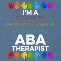 ABA Therapist Data Behavior Analyst Autism Therapy Garment-Dyed Sweatshirt