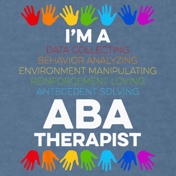 ABA Therapist Data Behavior Analyst Autism Therapy Garment-Dyed Sweatshirt