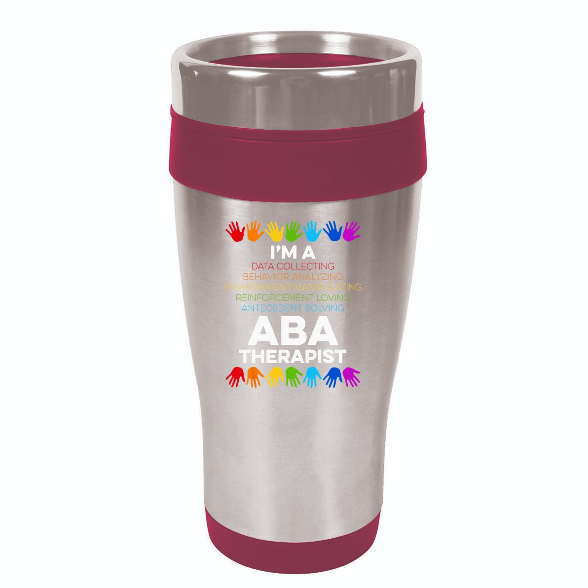 ABA Therapist Data Behavior Analyst Autism Therapy 16oz Travel Tumbler
