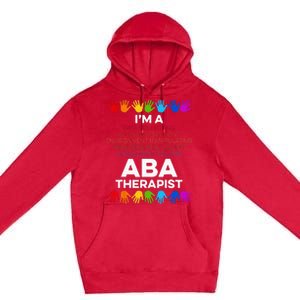 ABA Therapist Data Behavior Analyst Autism Therapy Premium Pullover Hoodie