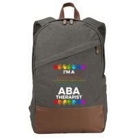 ABA Therapist Data Behavior Analyst Autism Therapy Cotton Canvas Backpack