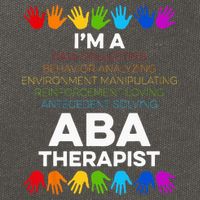 ABA Therapist Data Behavior Analyst Autism Therapy Cotton Canvas Backpack