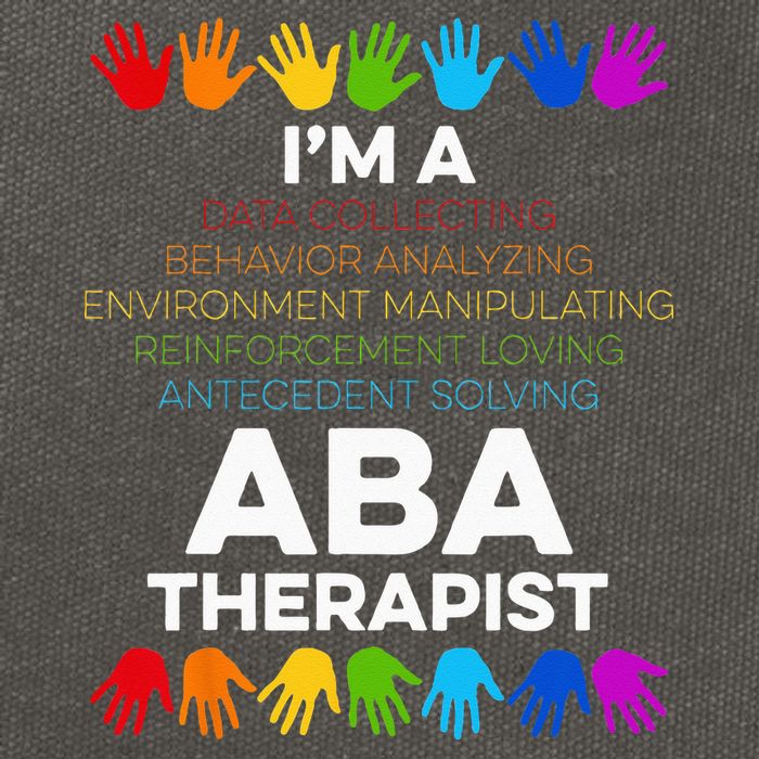 ABA Therapist Data Behavior Analyst Autism Therapy Cotton Canvas Backpack