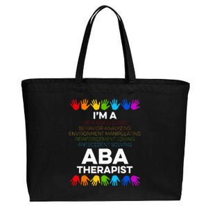 ABA Therapist Data Behavior Analyst Autism Therapy Cotton Canvas Jumbo Tote