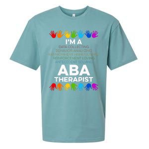 ABA Therapist Data Behavior Analyst Autism Therapy Sueded Cloud Jersey T-Shirt