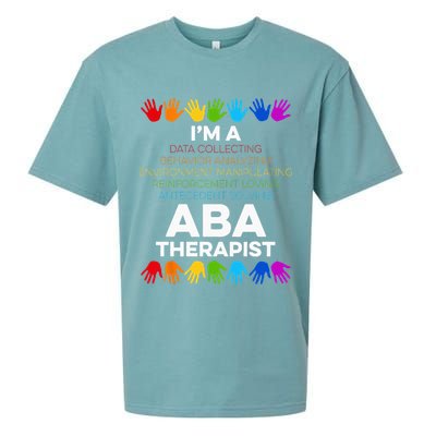 ABA Therapist Data Behavior Analyst Autism Therapy Sueded Cloud Jersey T-Shirt