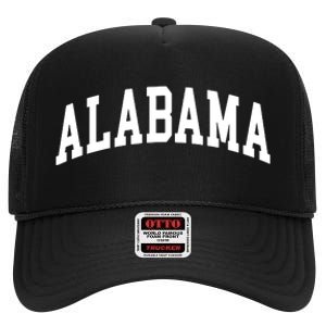 Alabama Throwback Design Classic High Crown Mesh Back Trucker Hat