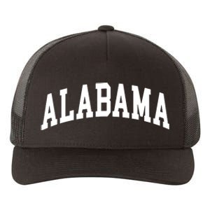 Alabama Throwback Design Classic Yupoong Adult 5-Panel Trucker Hat