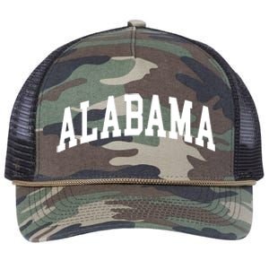 Alabama Throwback Design Classic Retro Rope Trucker Hat Cap