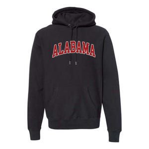 Alabama Throwback Design Print Classic Premium Hoodie