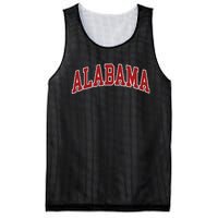 Alabama Throwback Design Print Classic Mesh Reversible Basketball Jersey Tank